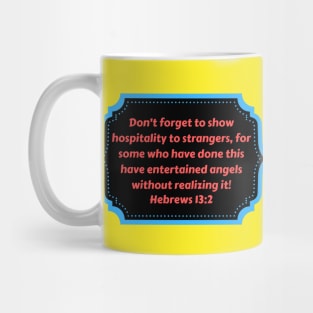 Bible Verse Hebrews 13:2 Mug